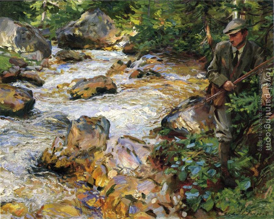 John Singer Sargent : Trout Stream in the Tyrol